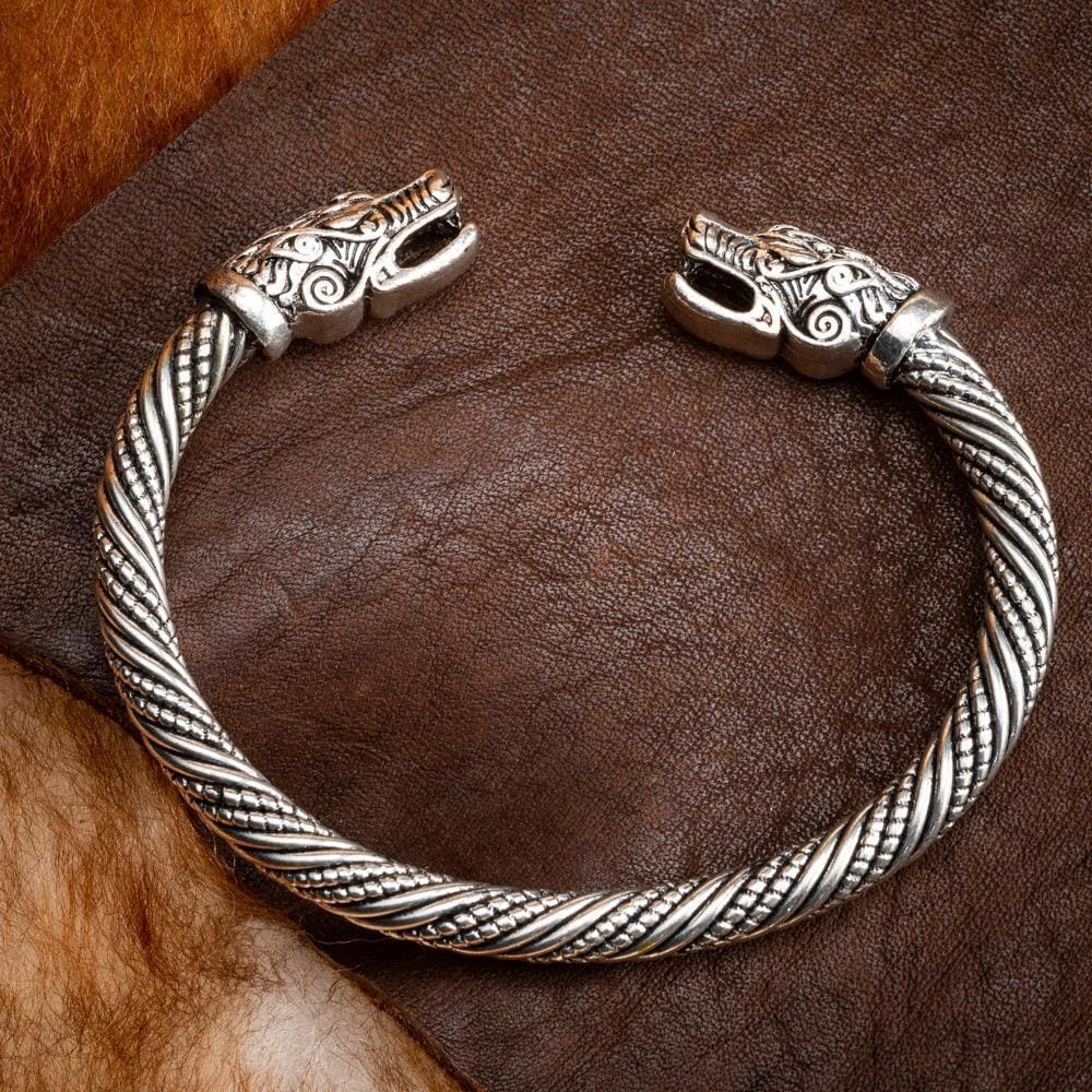 Bronze Viking Dragon Beast Bracelet/Torc/Torque --- Norse/Wolf/Jewelry/Iceland  | eBay